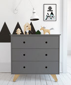 Kommode Kommode – Grau, natur – Bild 3