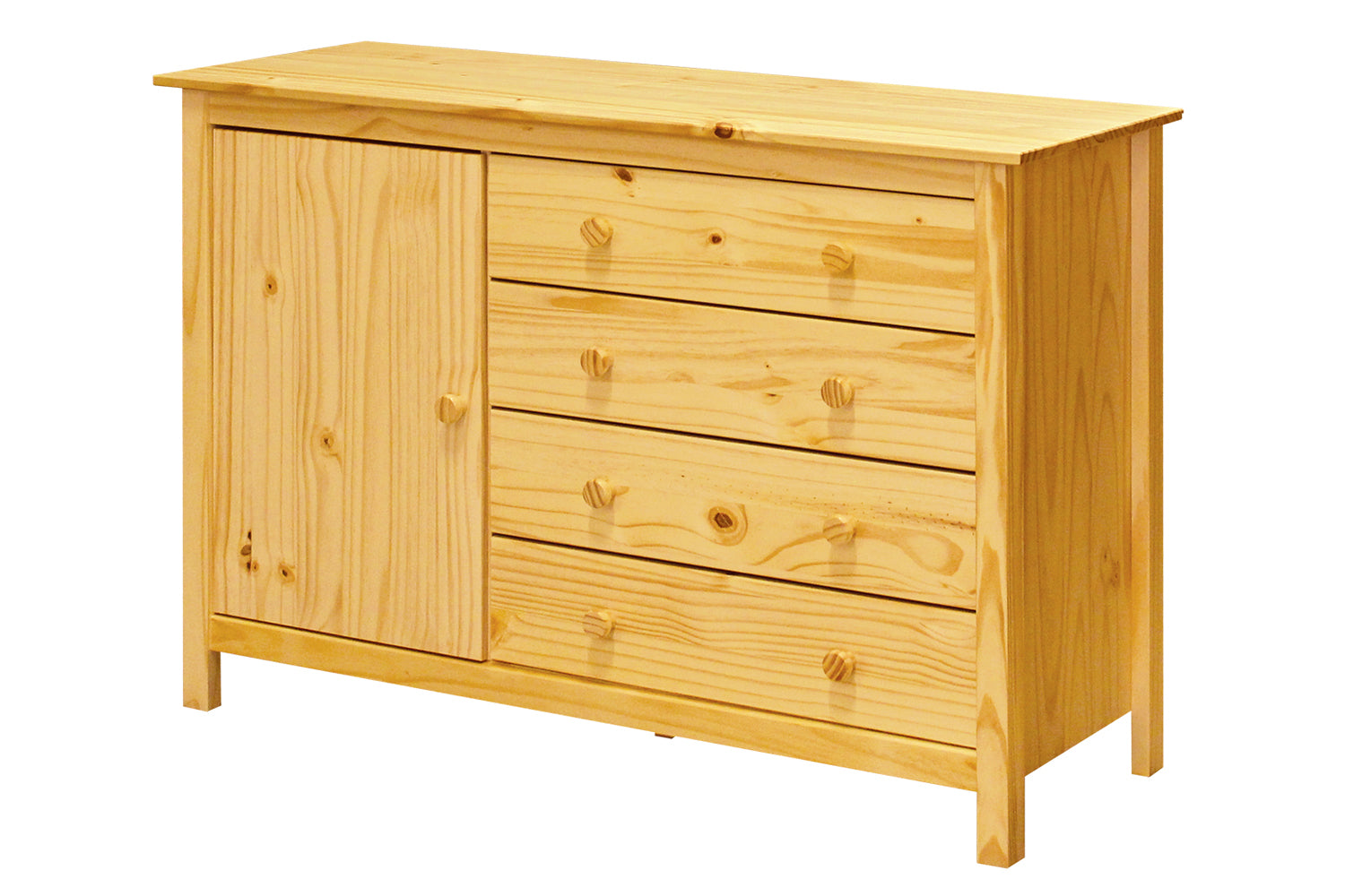 Möbilia - Kommode 120x40x80 cm natur