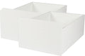 Schublade, 2-er Set – Weiß, natur