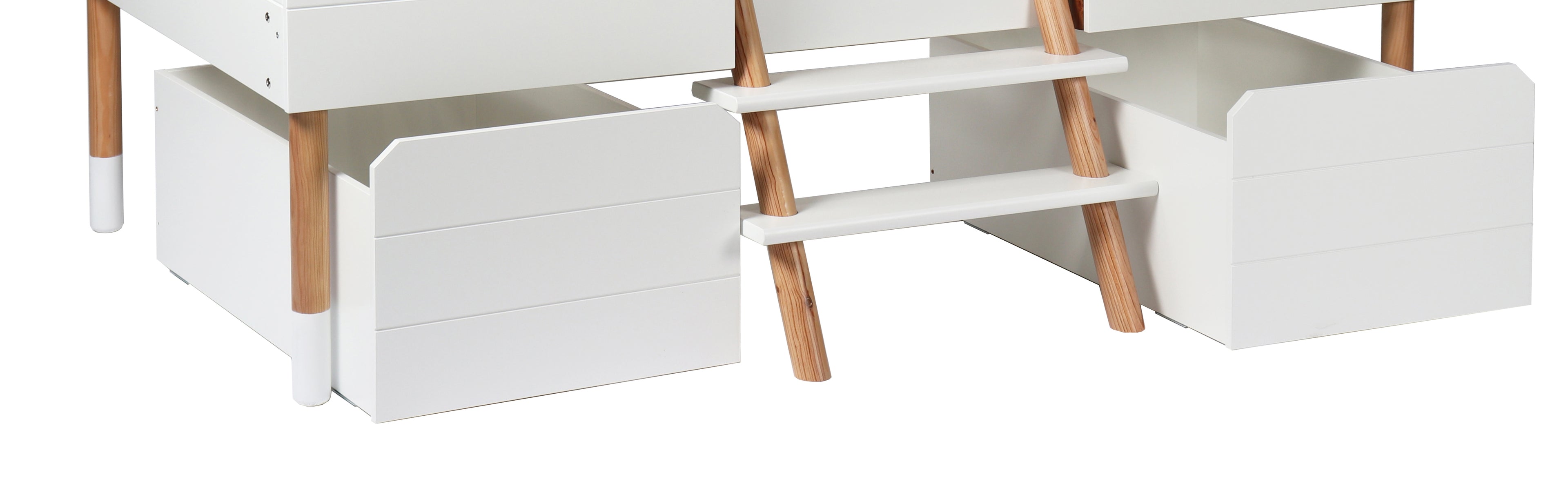 Schublade, 2-er Set – Weiß, natur – Bild 4