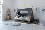 Bett Kinderbett + Schublade – Grau, Natur – Bild 7