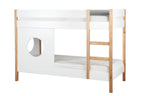 Bett Etagenbett + Seitenpaneel, 2er-Set – Natur/weiß