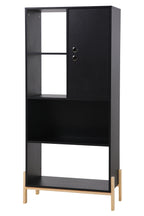 Regal Regal – Schwarz, Beine natur – Bild 2