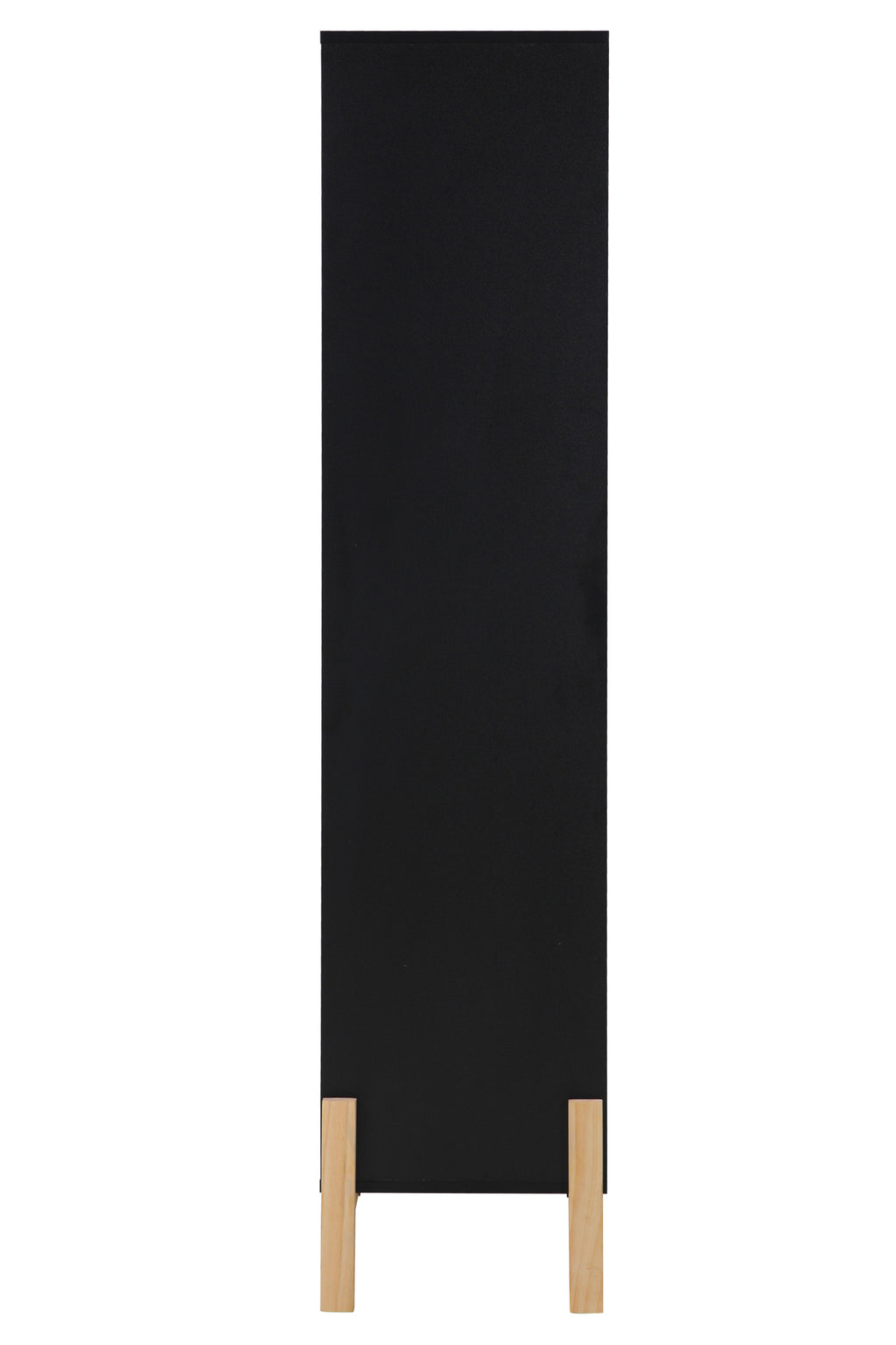 Regal Regal – Schwarz, Beine natur – Bild 3