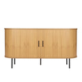 Sideboard Sideboard – Natur, Schwarz