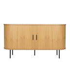Sideboard Sideboard – Natur, Schwarz