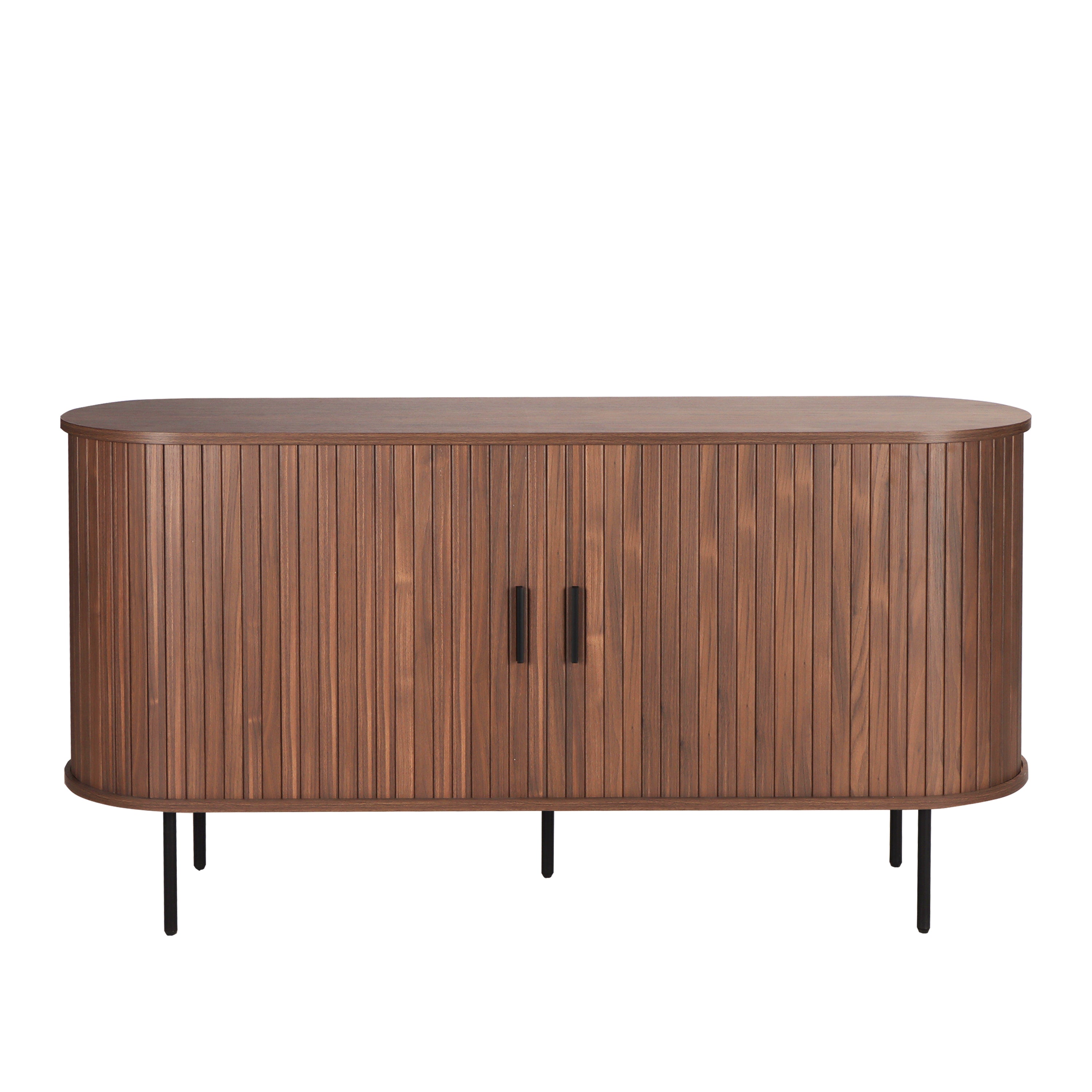 Sideboard Sideboard – Walnuss, Schwarz