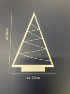 Weihnachtsbaum mit Sternen und LEDs