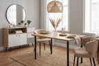SIT&CHAIRS Armlehnstuhl 2er Set – Bezug taupe, Beine mattschwarz – Bild 12