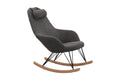 Sales Fever - Schaukelstuhl Teddyfell grau