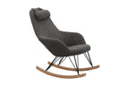 Sales Fever - Schaukelstuhl Teddyfell grau