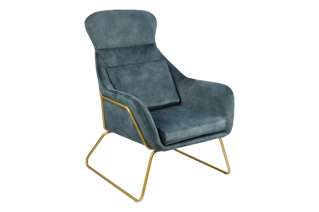 Sales Fever - Relaxsessel aus Samtvelours Blau#