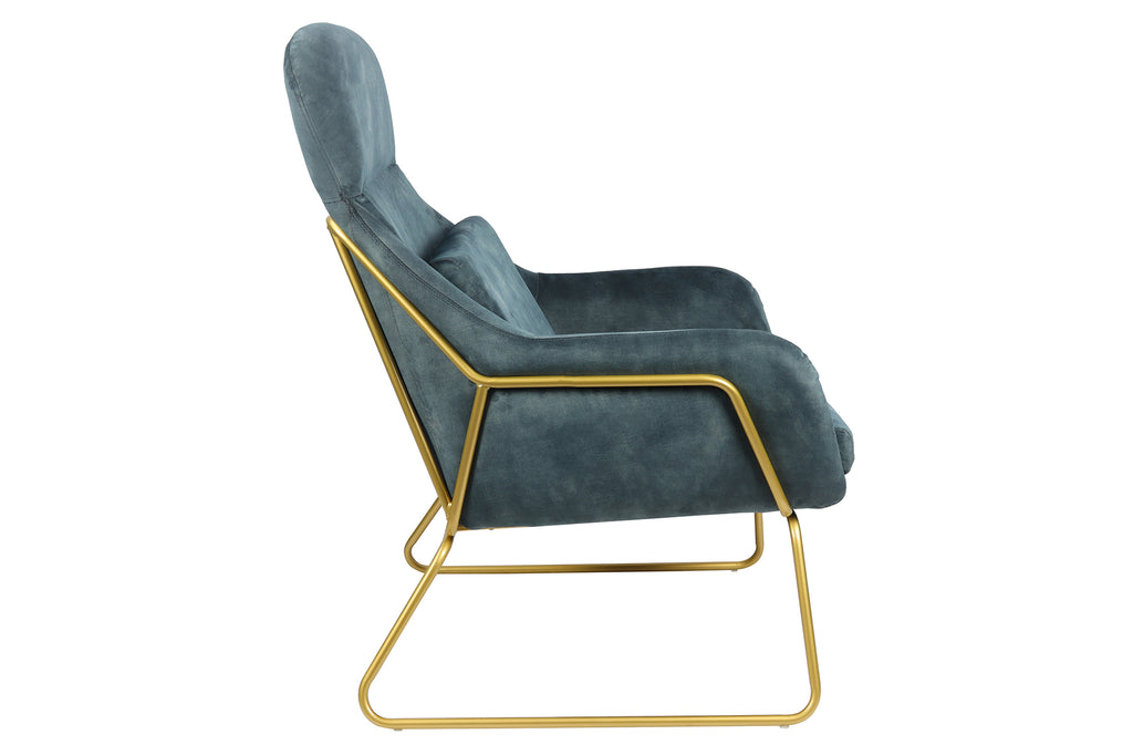 Sales Fever - Relaxsessel aus Samtvelours Blau#