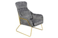 Sales Fever - Relaxsessel aus Samtvelours Grau#