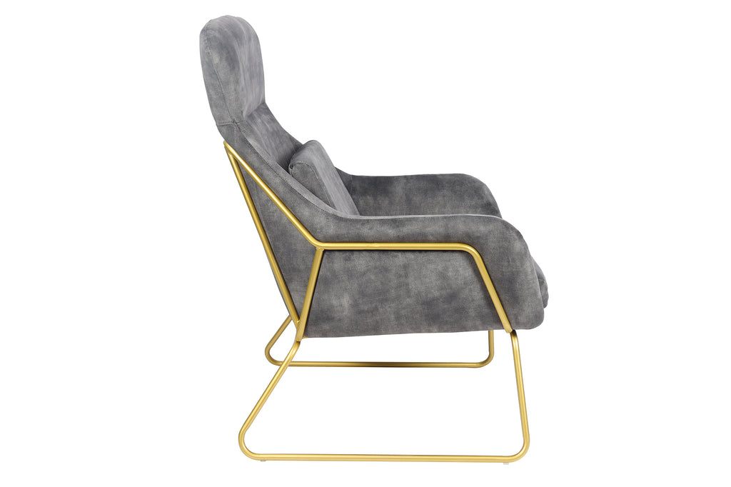 Sales Fever - Relaxsessel aus Samtvelours Grau#