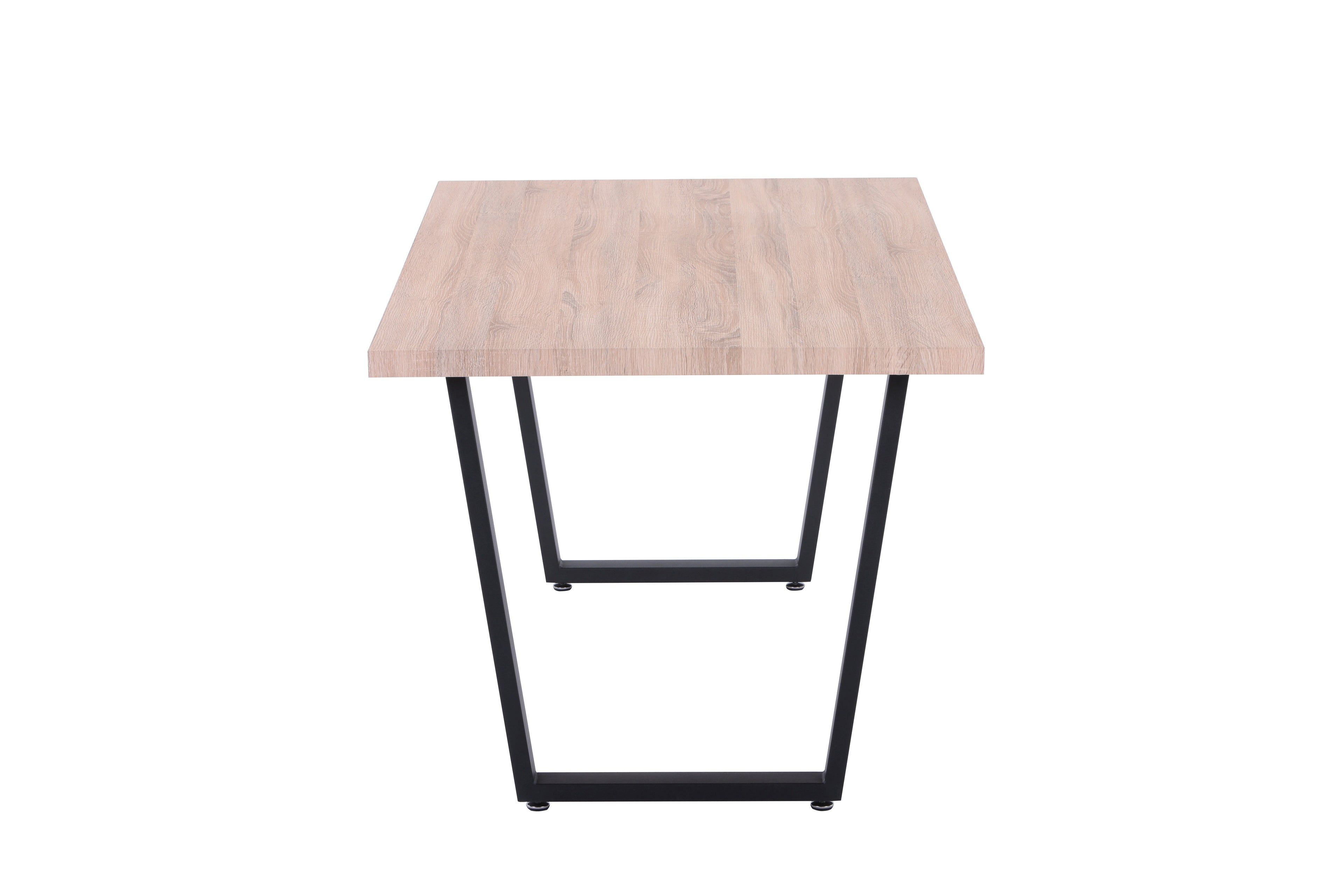 Möbilia - Tisch 160x90x75 cm natur, schwarz