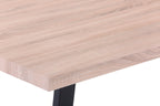 Möbilia - Tisch 160x90x75 cm natur, schwarz