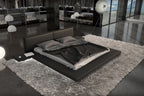 Sales Fever - Polsterbett 140x200 cm schwarz Kunstleder-Optik#