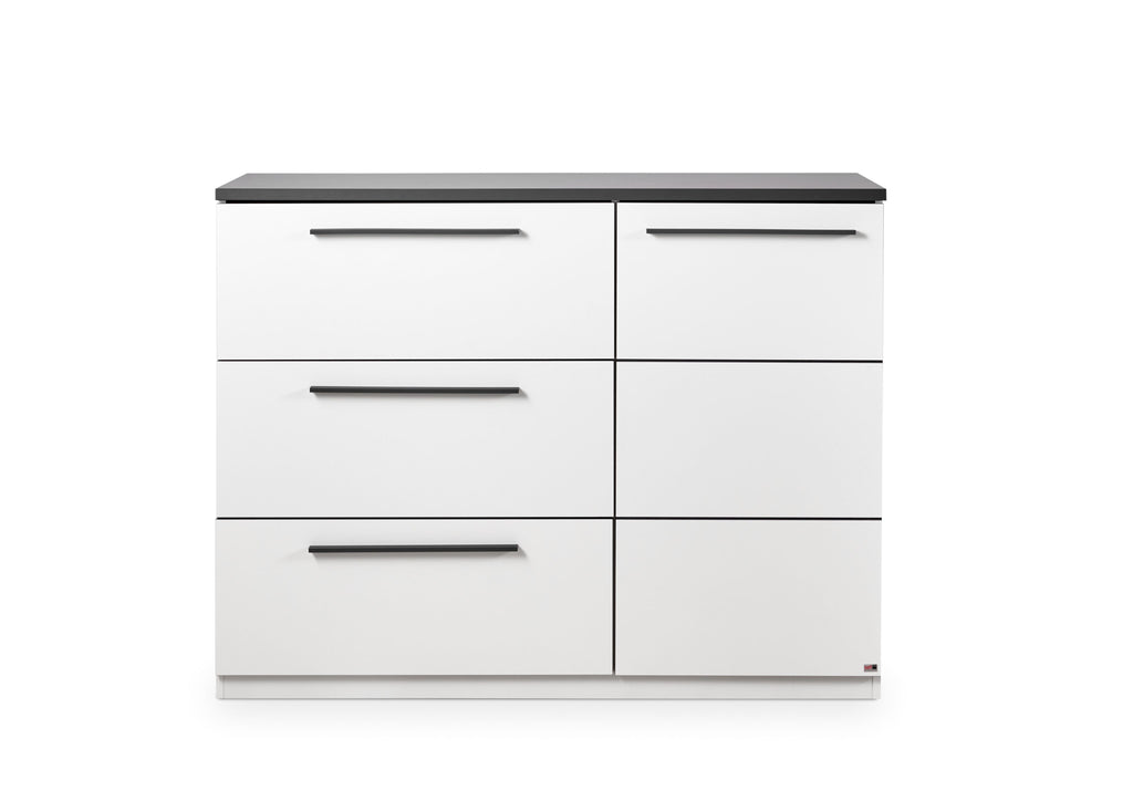 Schlafzimmerset 4tlg: Schwebetürenschrank, Kommode + 2 Nachtschränke