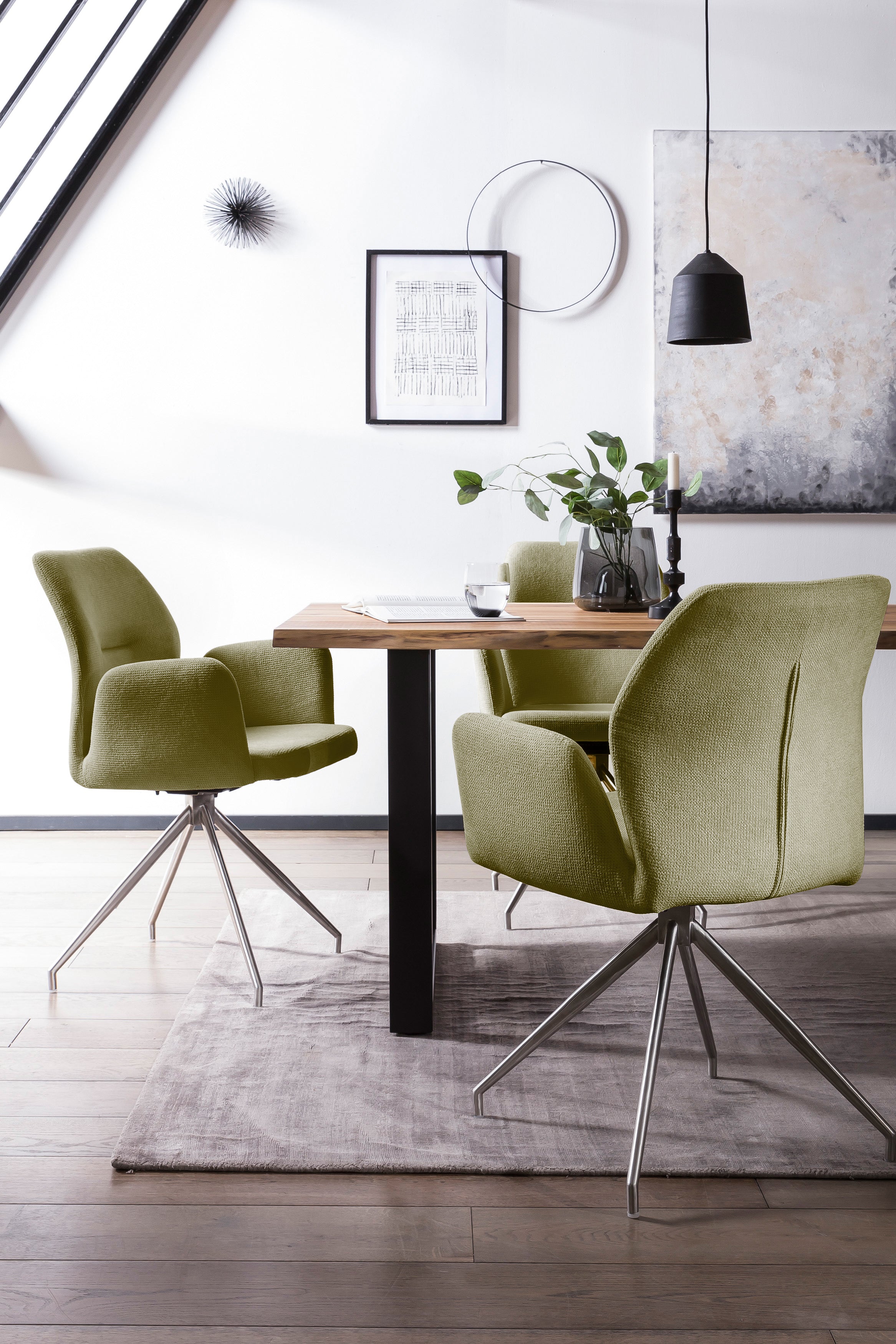Sales Fever - Armlehnstuhl mit 180° Drehfunktion Grün