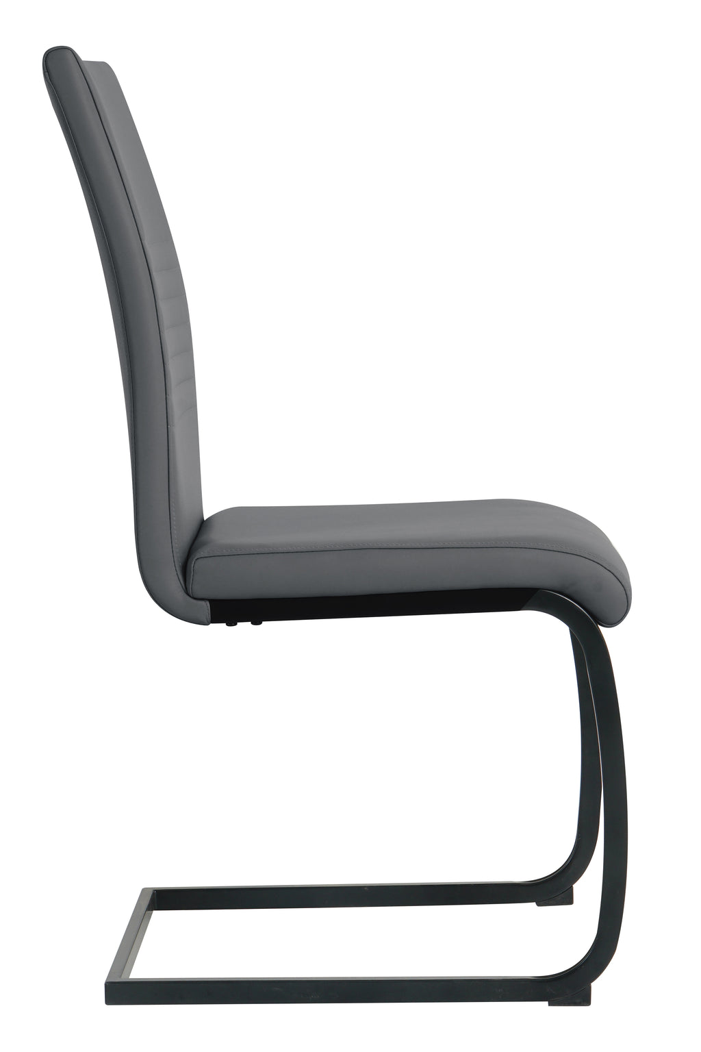 Möbilia - Stuhl, 2er-Set 42x59x97 cm grau, schwarz
