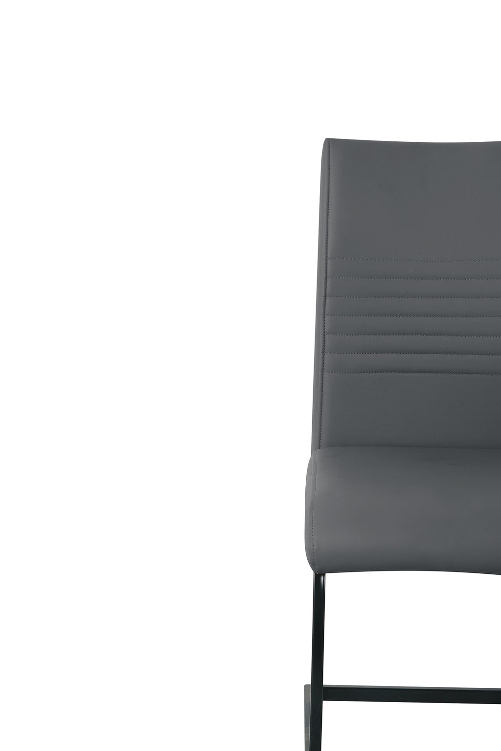 Möbilia - Stuhl, 2er-Set 42x59x97 cm grau, schwarz