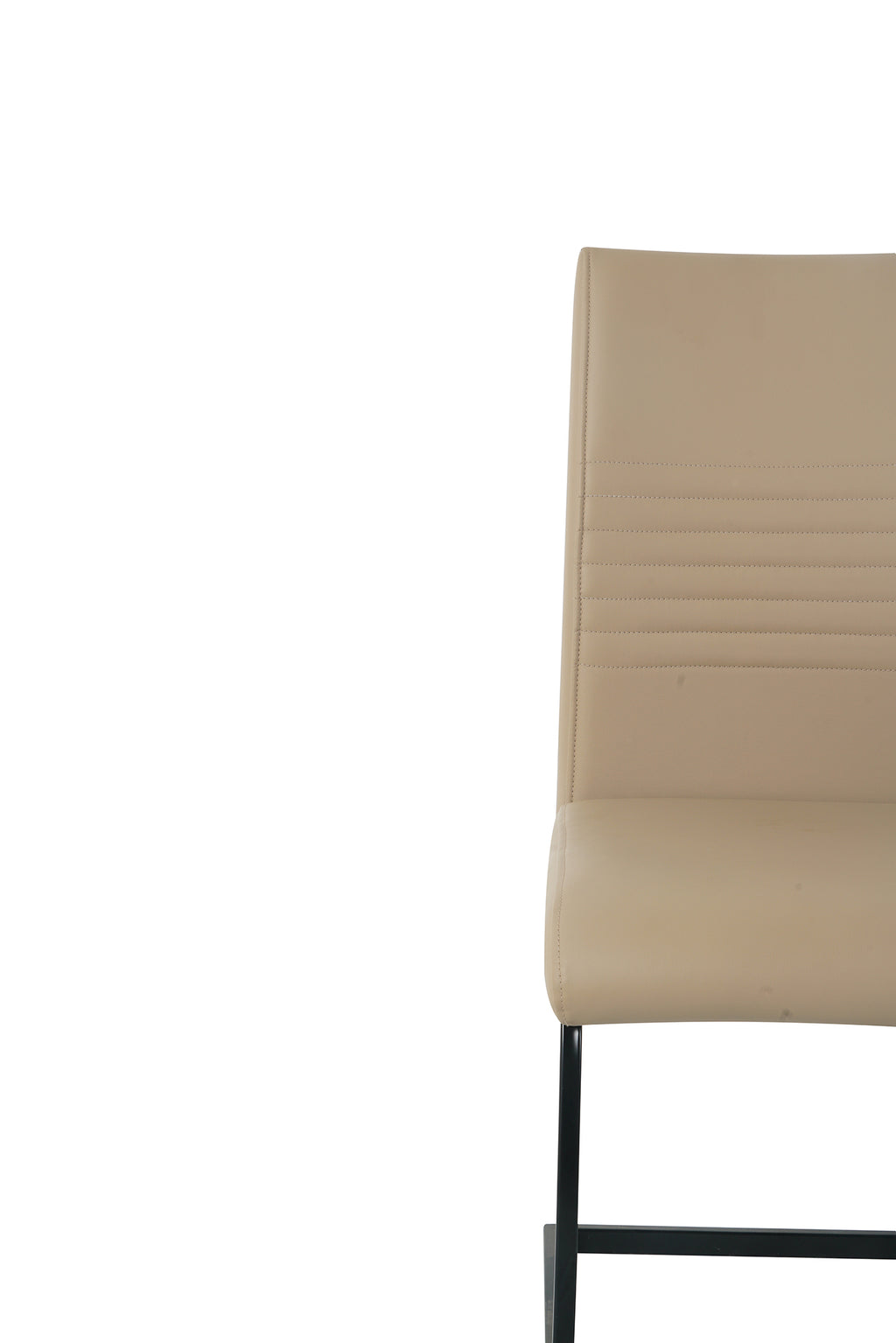 Möbilia - Stuhl, 2er-Set 42x59x97 cm taupe, schwarz