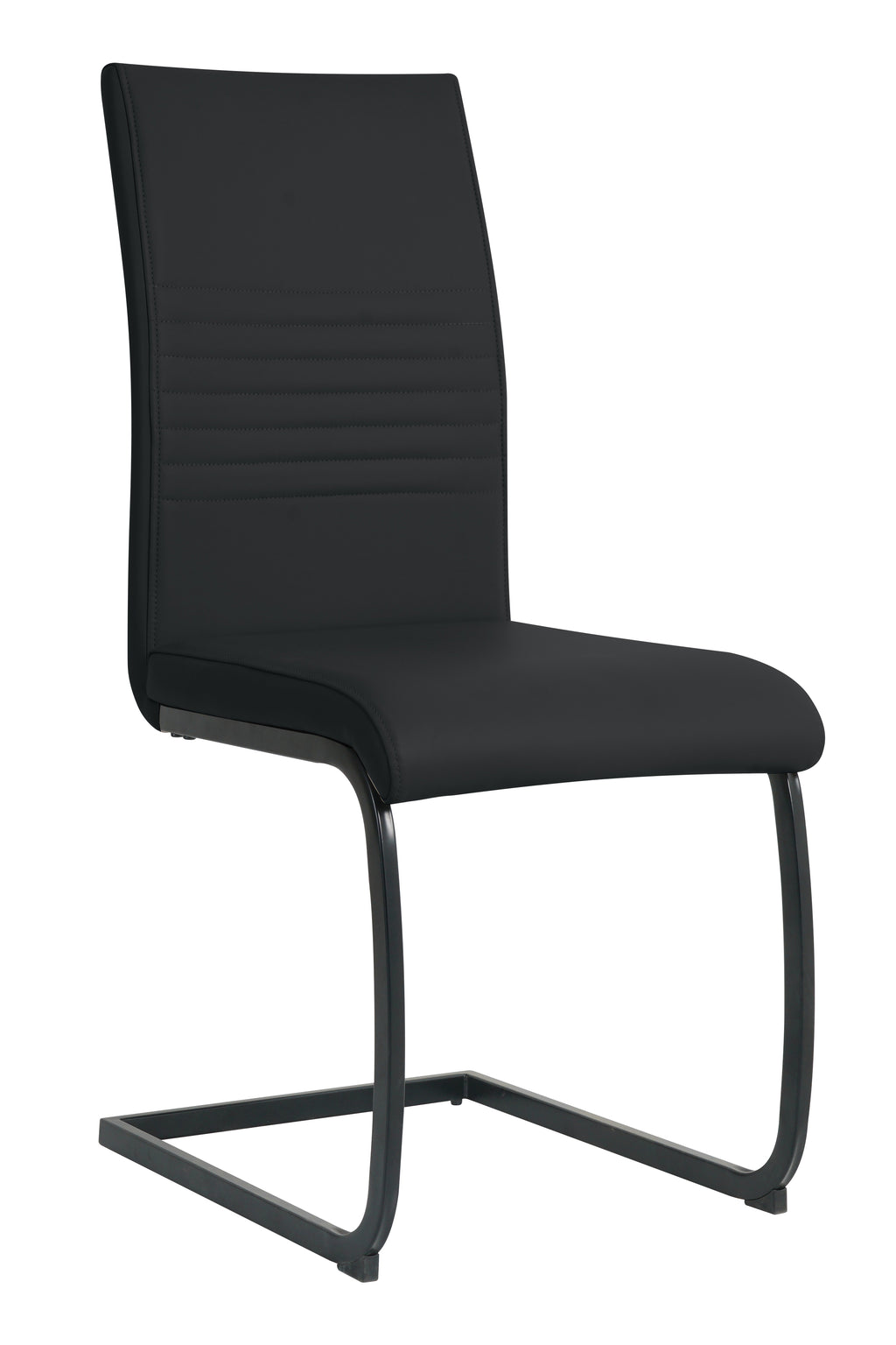 Möbilia - Stuhl, 2er-Set 42x59x97 cm schwarz