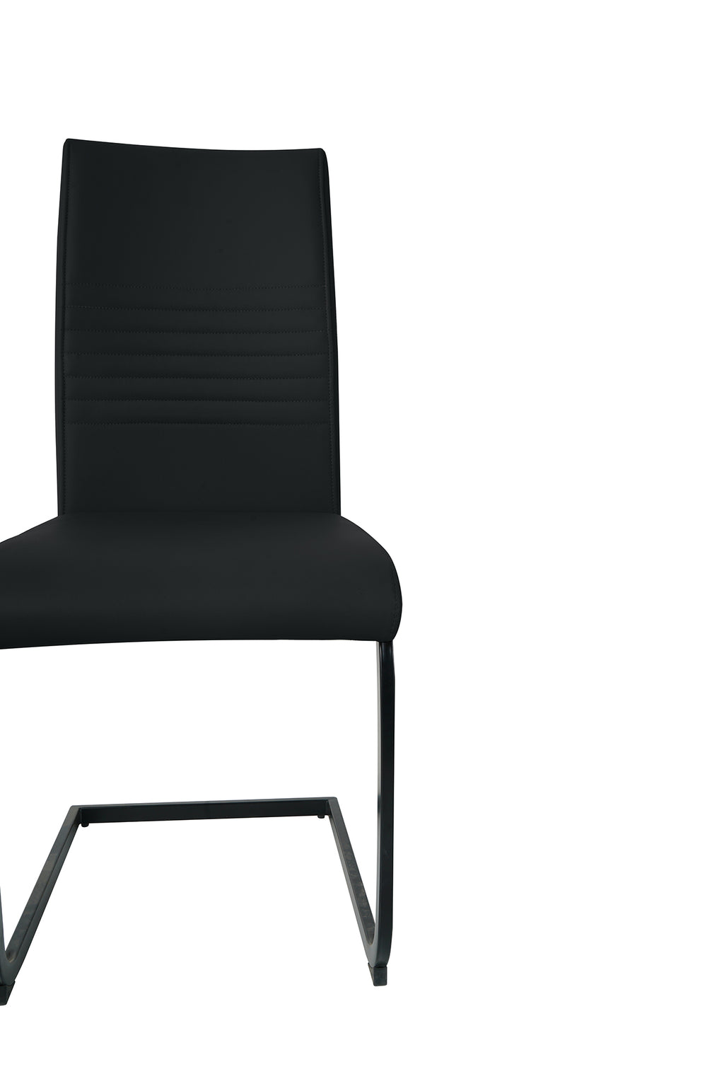 Möbilia - Stuhl, 2er-Set 42x59x97 cm schwarz