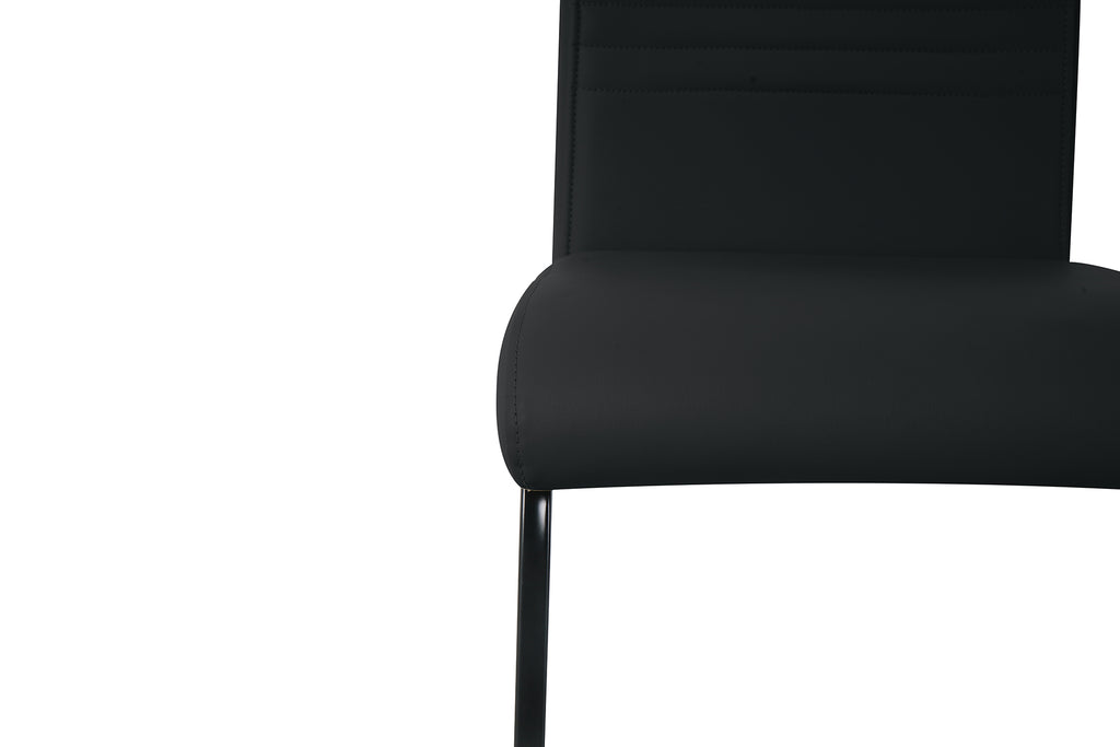 Möbilia - Stuhl, 2er-Set 42x59x97 cm schwarz