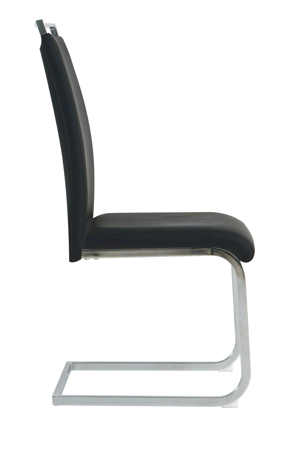 Möbilia - Stuhl, 2er-Set 42x58x101 cm schwarz, silber