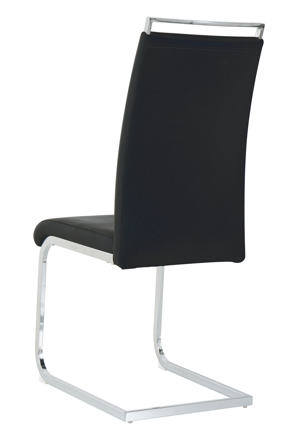 Möbilia - Stuhl, 2er-Set 42x58x101 cm schwarz, silber