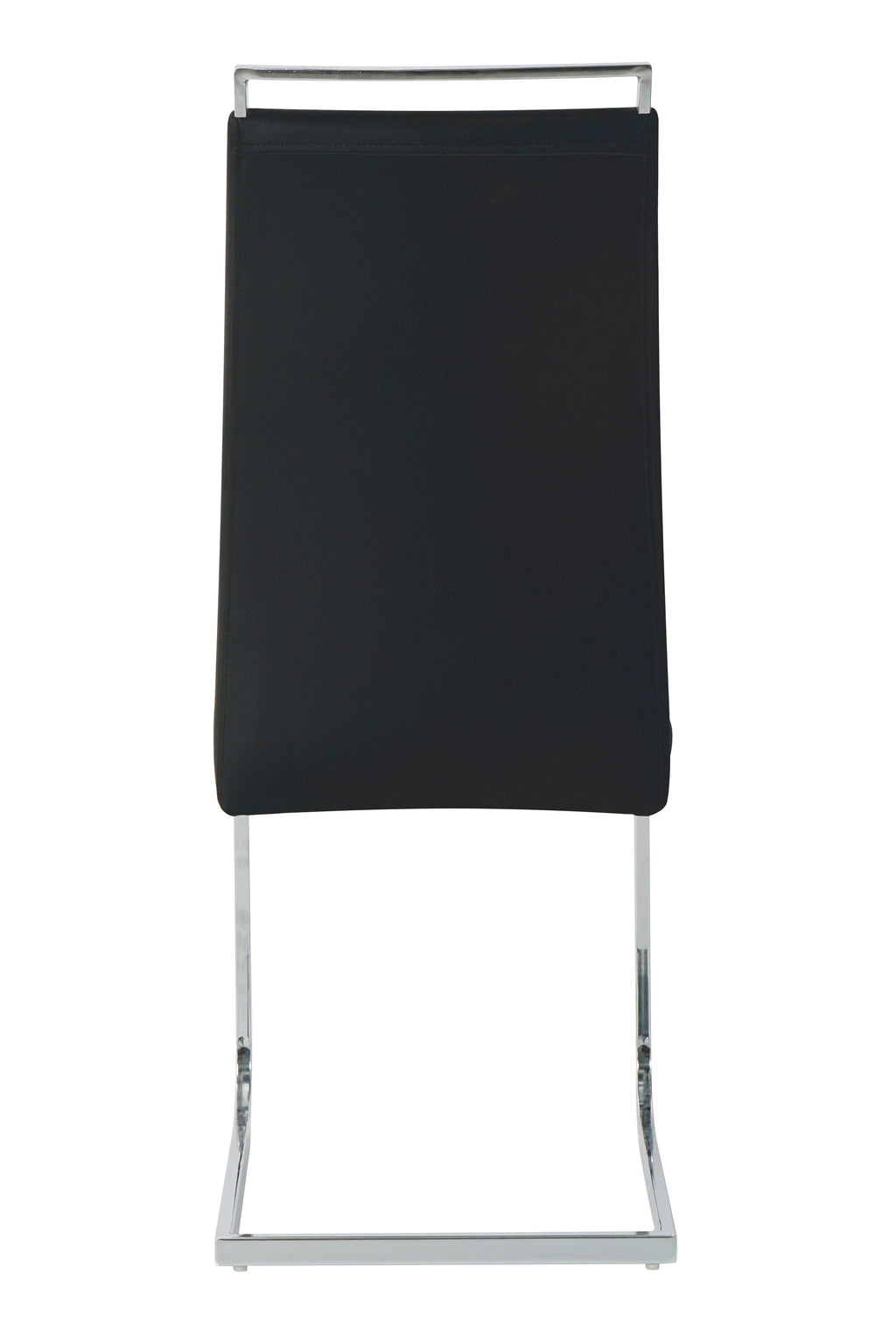 Möbilia - Stuhl, 2er-Set 42x58x101 cm schwarz, silber