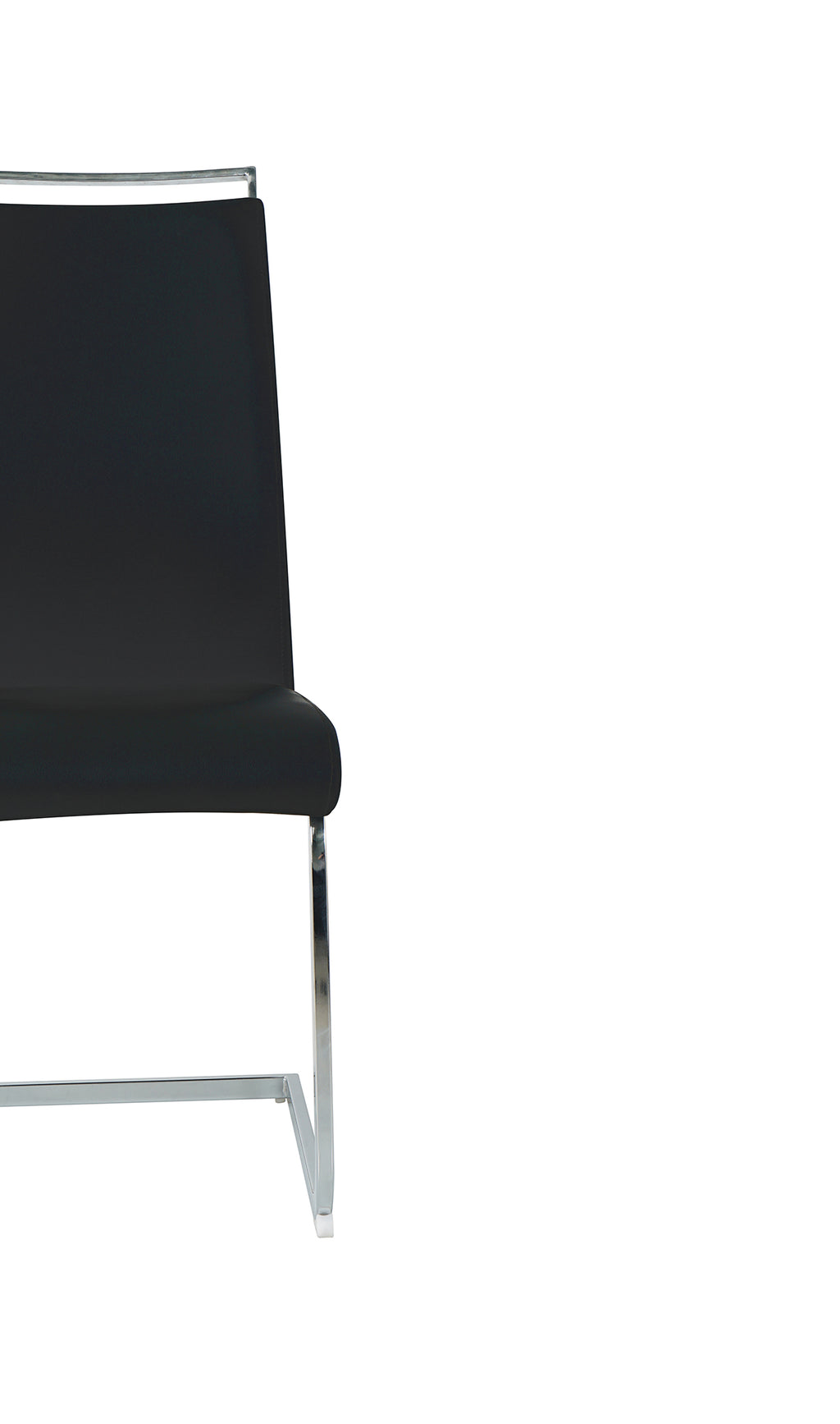 Möbilia - Stuhl, 2er-Set 42x58x101 cm schwarz, silber