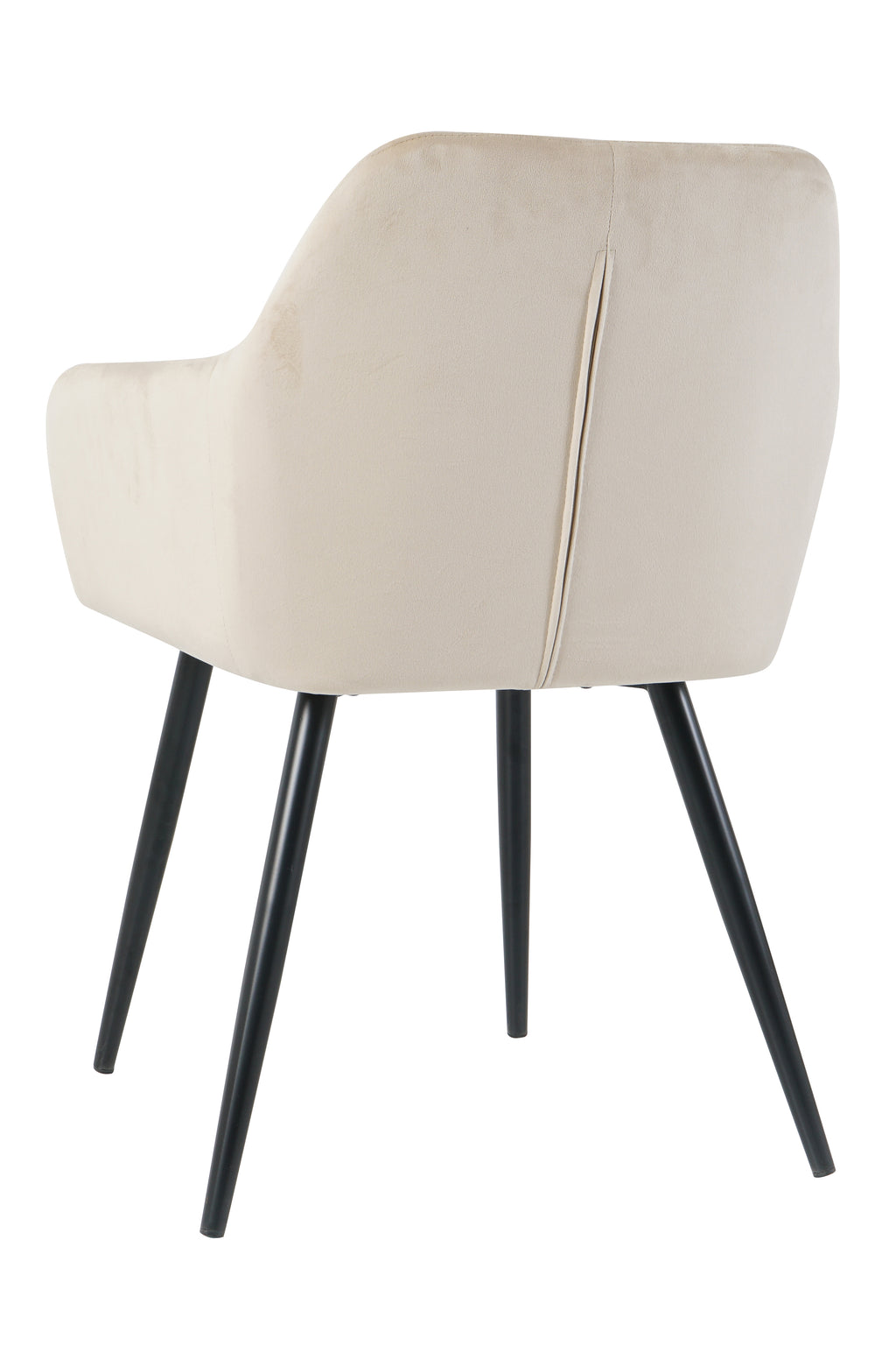Möbilia - Sessel, 2er-Set 59x62x83 cm beige, schwarz