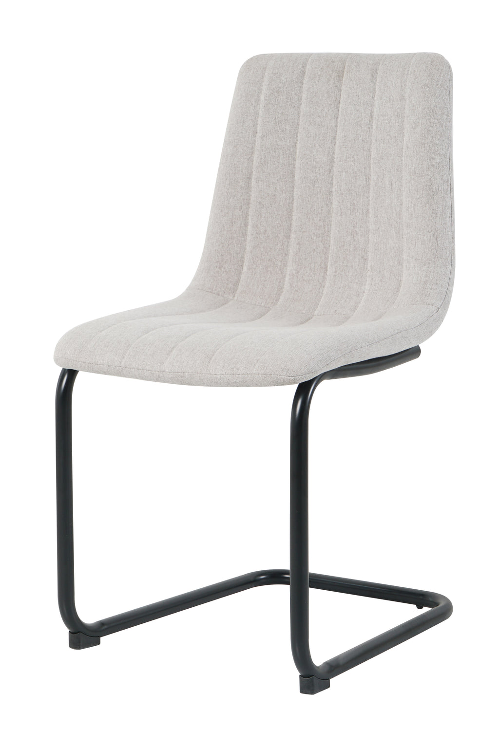 Möbilia - Stuhl, 2er-Set 43x53x87 cm beige, schwarz