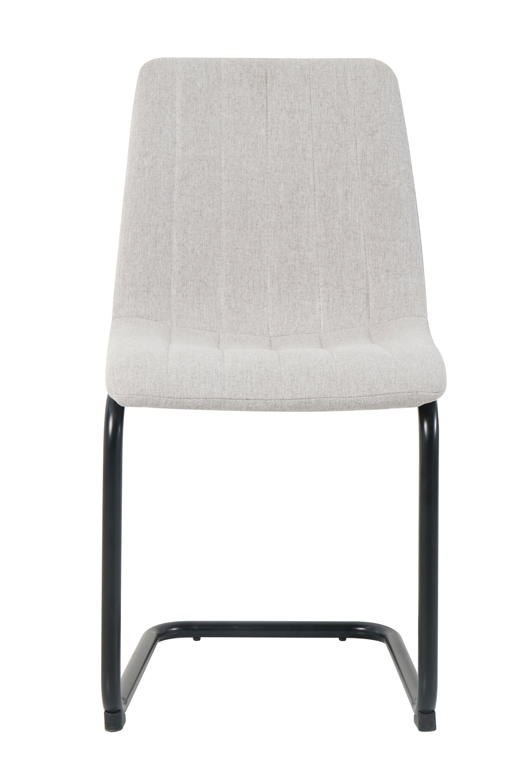Möbilia - Stuhl, 2er-Set 43x53x87 cm beige, schwarz