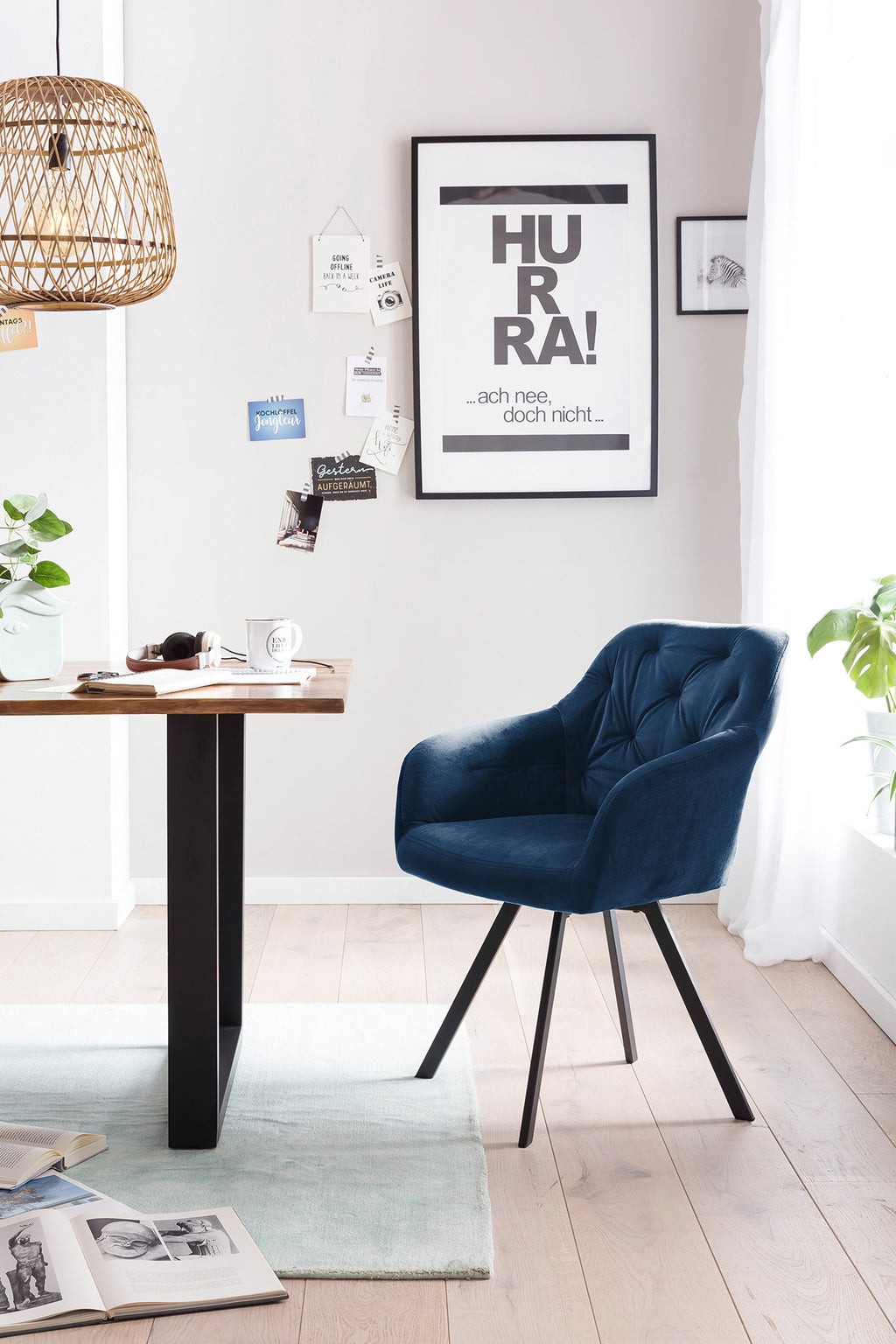 Sales Fever - Armlehnstuhl mit 360° Drehfunktion Blau