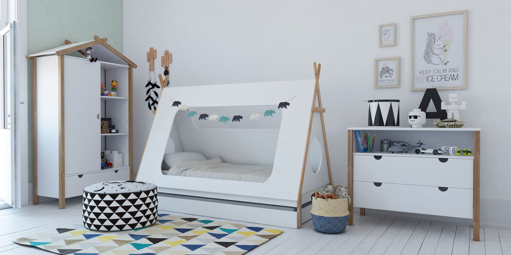 Möbilia - Schublade für Bett 12020008 205x95x16 cm weiß