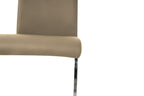 Möbilia - Stuhl, 2er-Set 42x58x101 cm taupe, silber