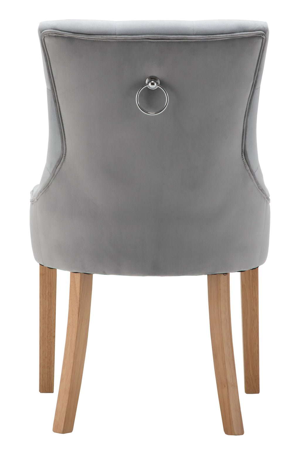 Möbilia - Stuhl, 2er-Set 56x63x91 cm hellgrau, natur