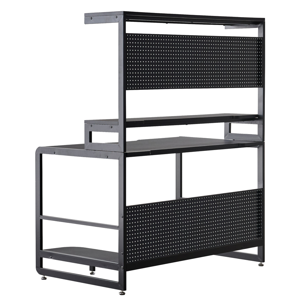 Möbilia - Schreibtisch 120x70x148 cm schwarz