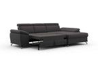 Ecksofa Cabrio mit Bettfunktion & Sitztiefenverstellung