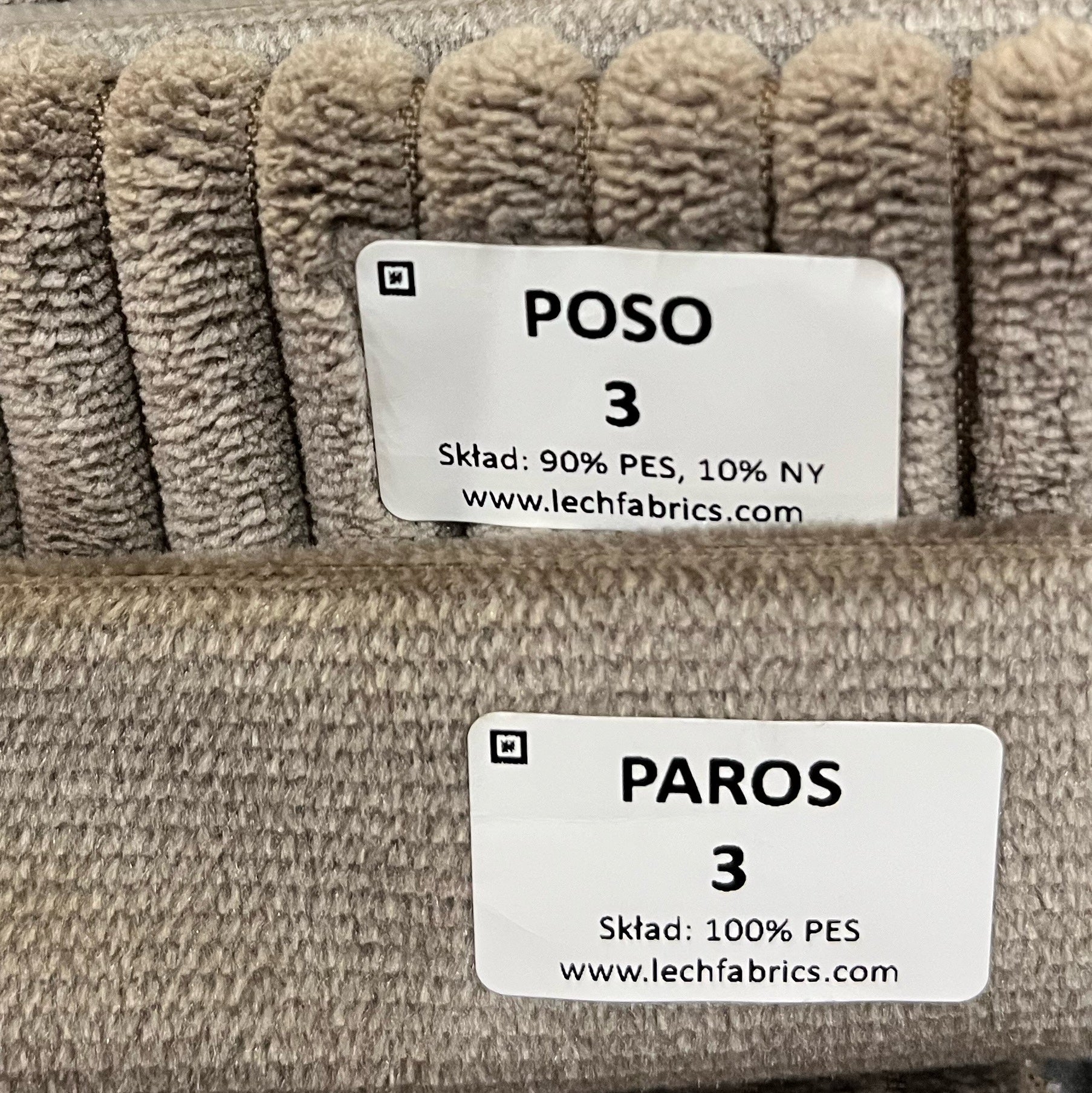 Wohnlandschaft Ottomane rechts Velourstoff Paros / Kronos -vorbestellbar-