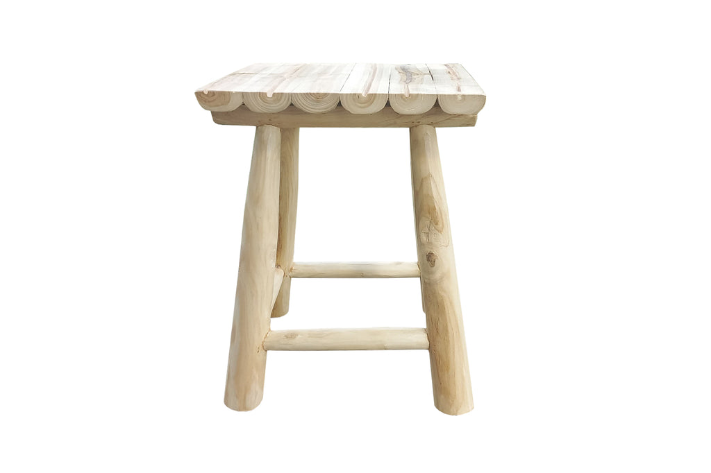 Möbilia - Outdoor Hocker 30x30x45 cm natur