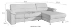 Ecksofa Ascara L-Form mit Bettfunktion