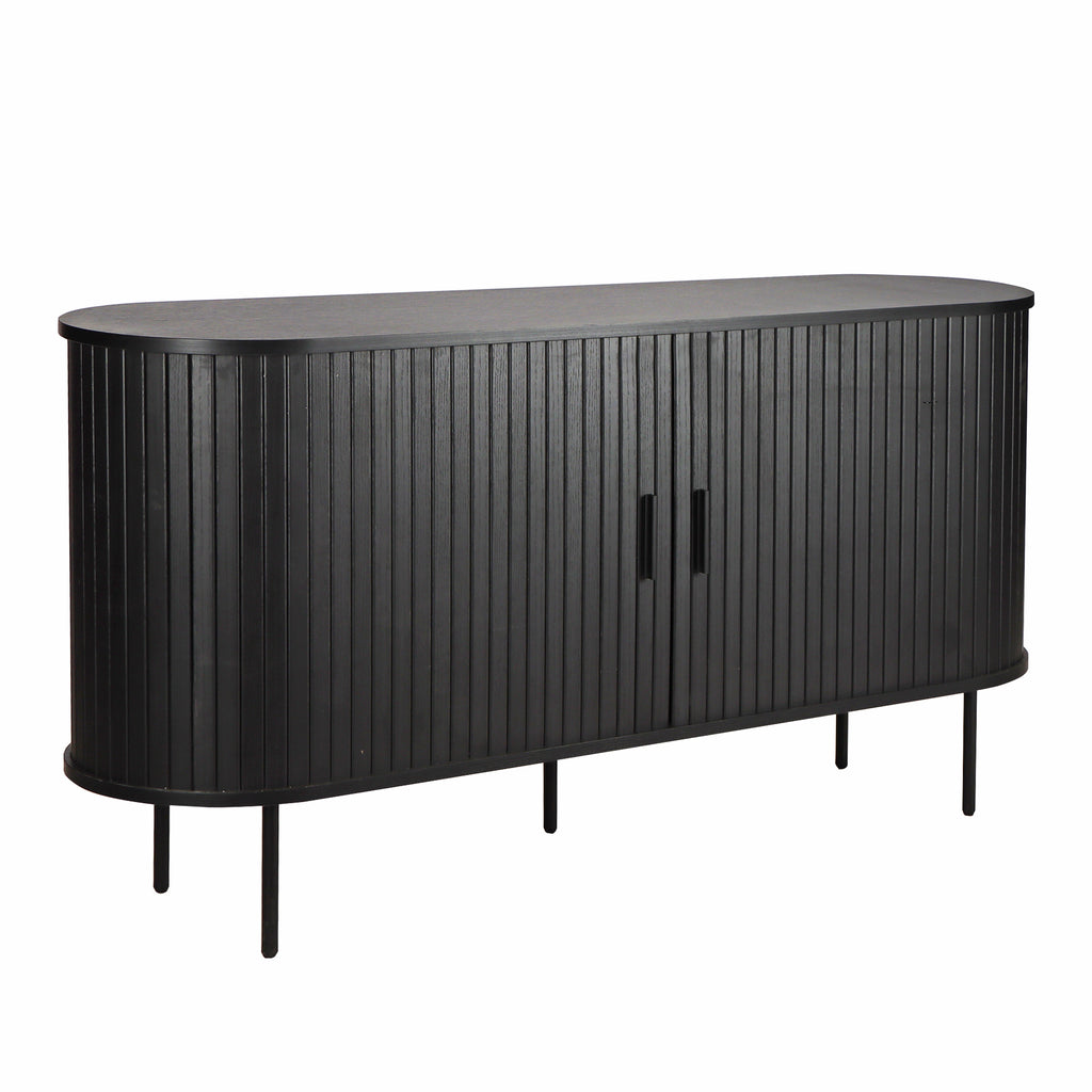 Möbilia - Sideboard 140x40x76 cm schwarz