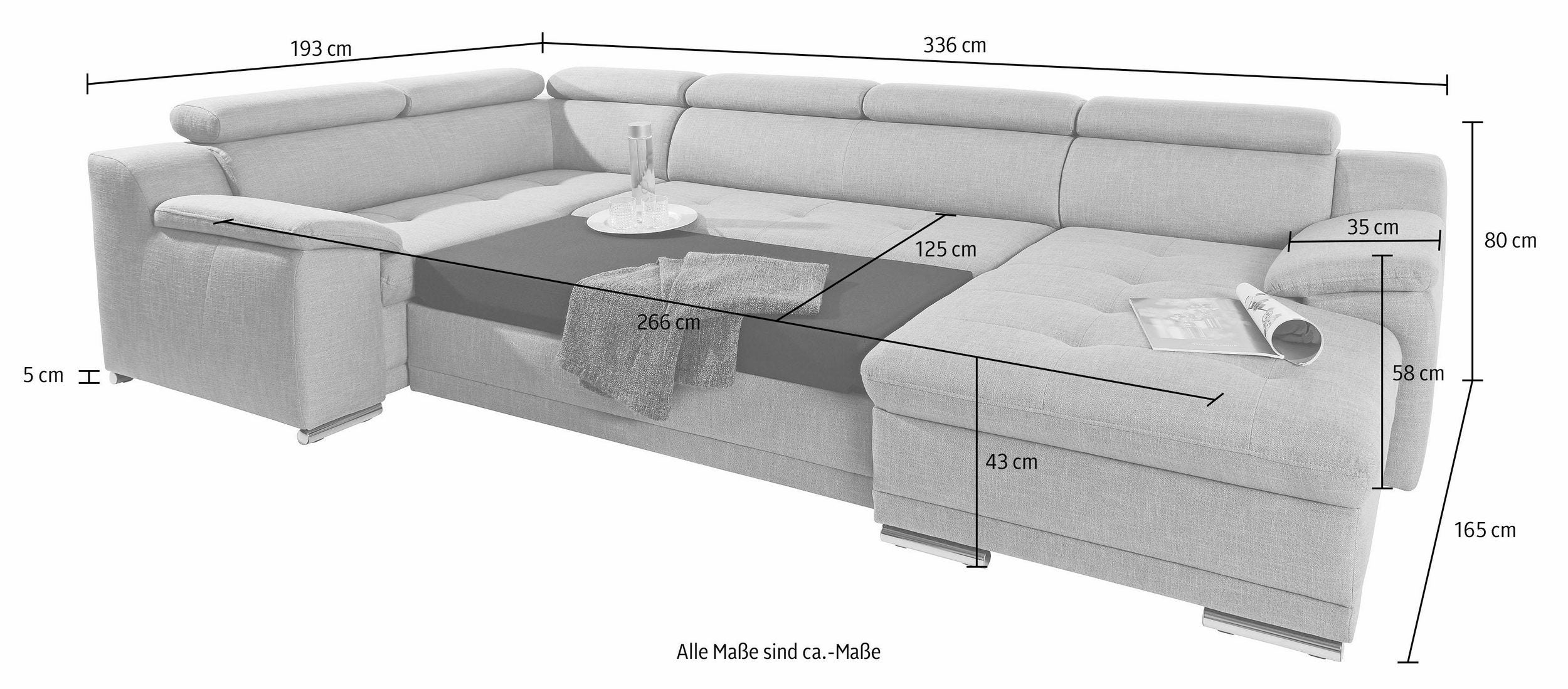 Wohnlandschaft Andiamo U-Form