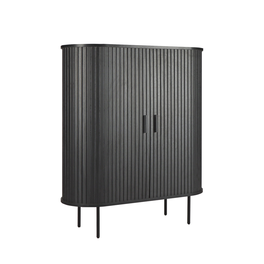 Möbilia - Kommode 100x40x118 cm schwarz