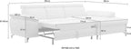Ecksofa Cabrio mit Bettfunktion & Sitztiefenverstellung